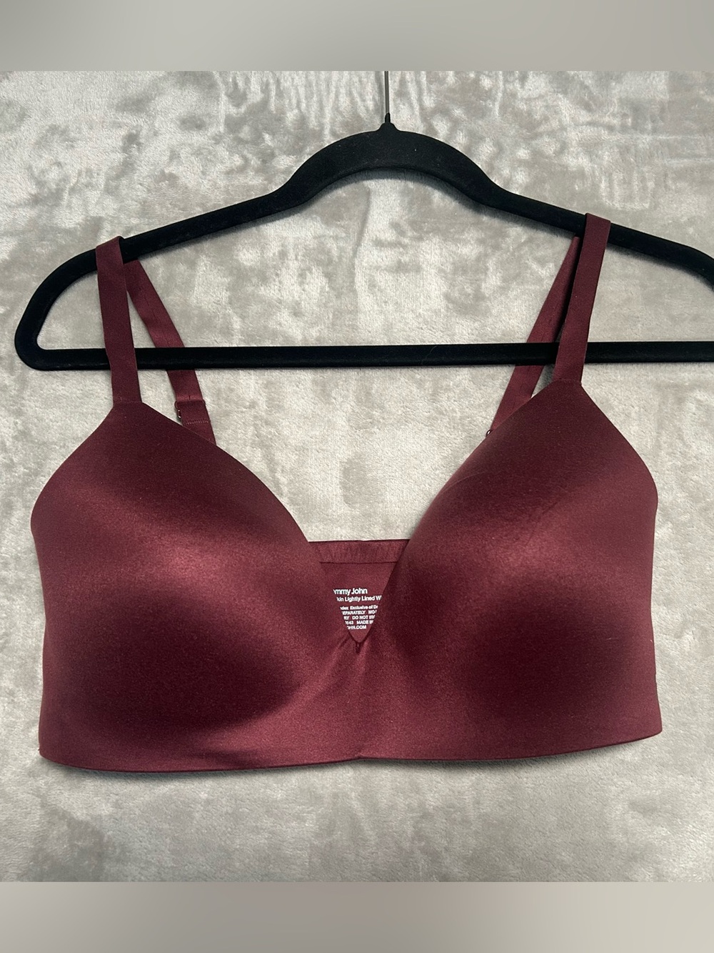 Tommy John Second Skin Lightly Lined Wireless Bra Women’s 34DD Maroon